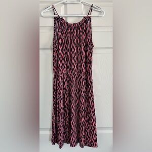Banana Republic Pink and Black Mini Dress